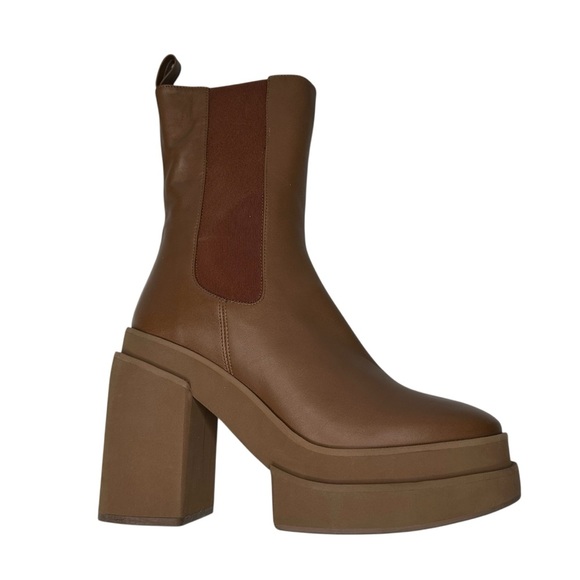 Ankle Boot Paloma Barcelo Selene Iris Leather Platform Heel Size 9-9.5 - Picture 9 of 12